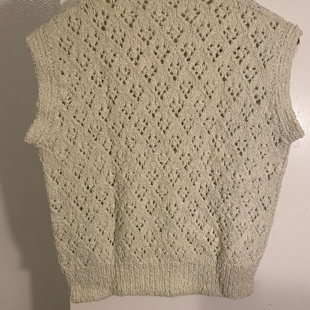 Vintage handmade Knit Sweater Vest - Picture 5 of 5